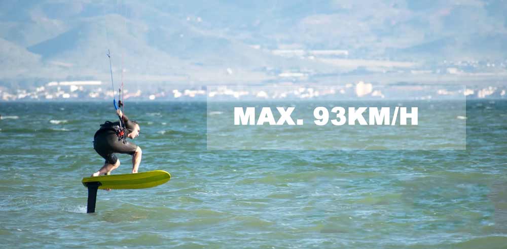 Kite foiling max speed