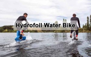 Hydrofoil Water Bike on the water