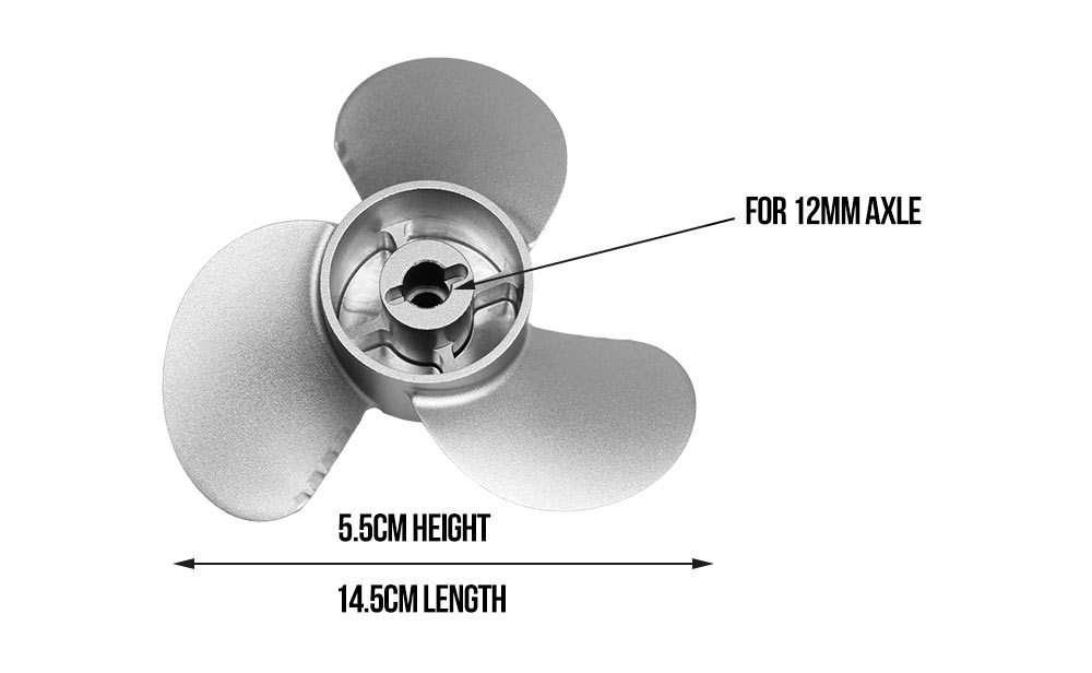 3-Blade Efoil Propeller size