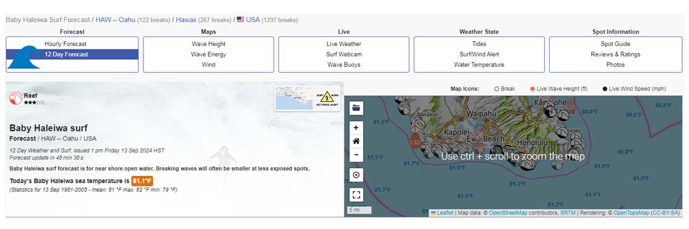 Essential Ocean Information for Surfers